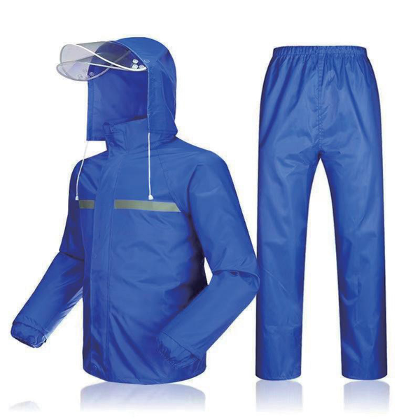 Vedenpitävä PVC-sadetakkipuku aikuisille Vedenpitävä PVC-sadetakkipuku aikuisille